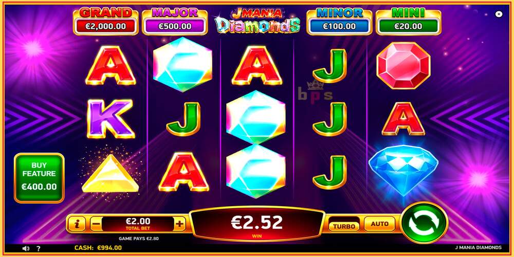 Machine à sous de jeu J Mania Diamonds