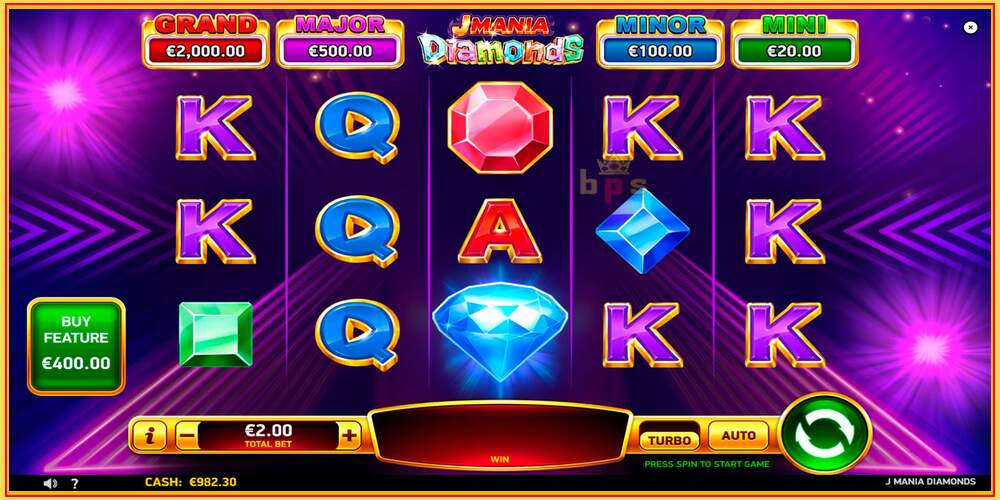 Machine à sous de jeu J Mania Diamonds