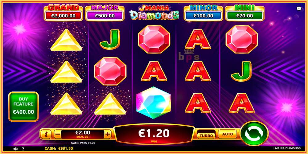 Machine à sous de jeu J Mania Diamonds