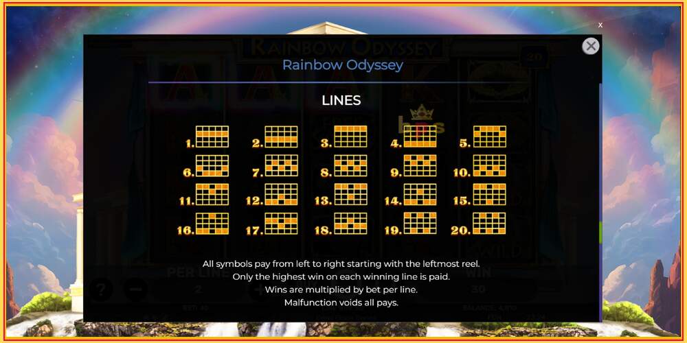 Gniazdo do gry Rainbow Odyssey