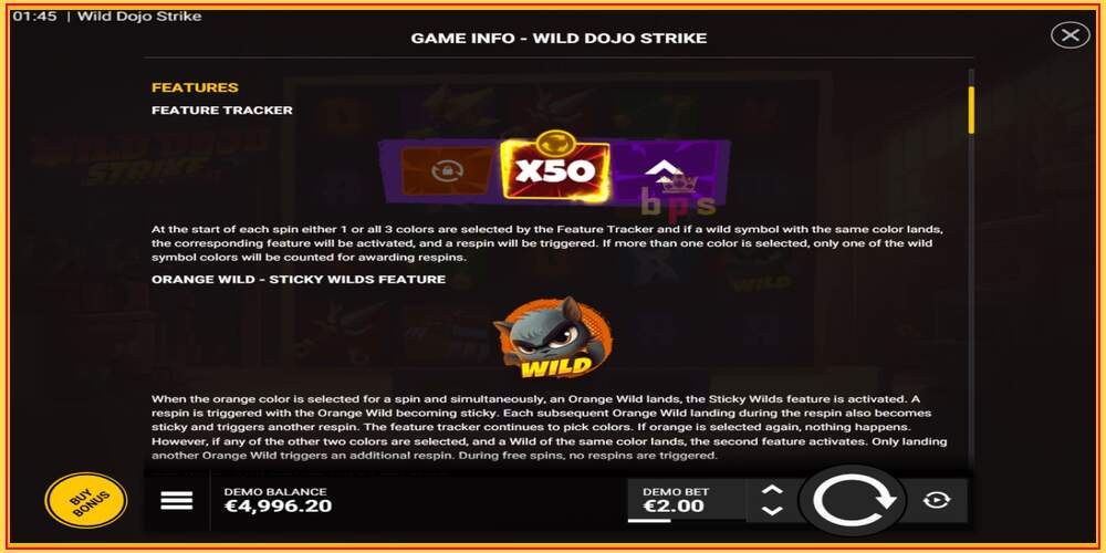 Слот за игра Wild Dojo Strike