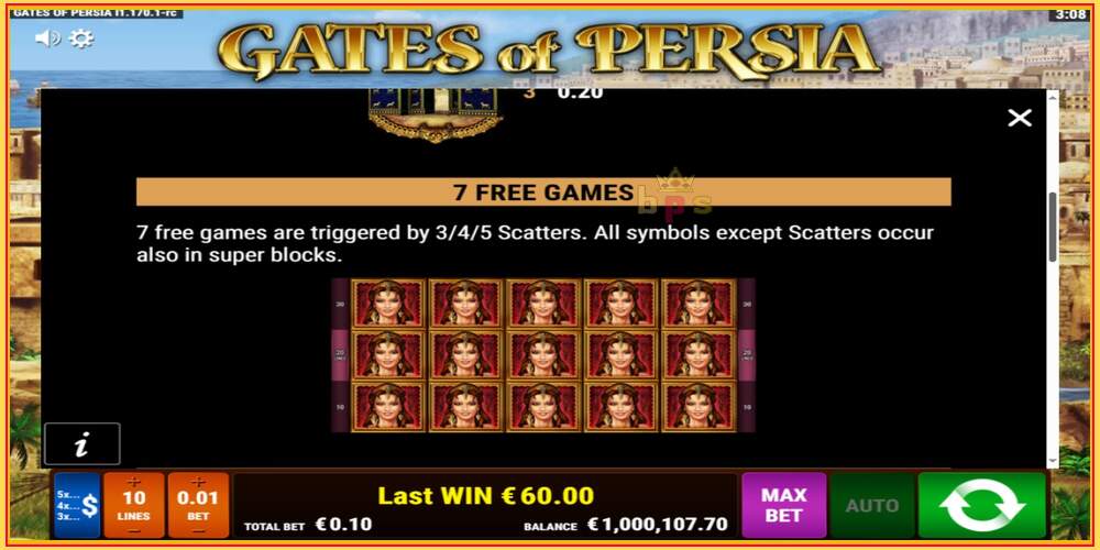 Игровой слот Gates of Persia