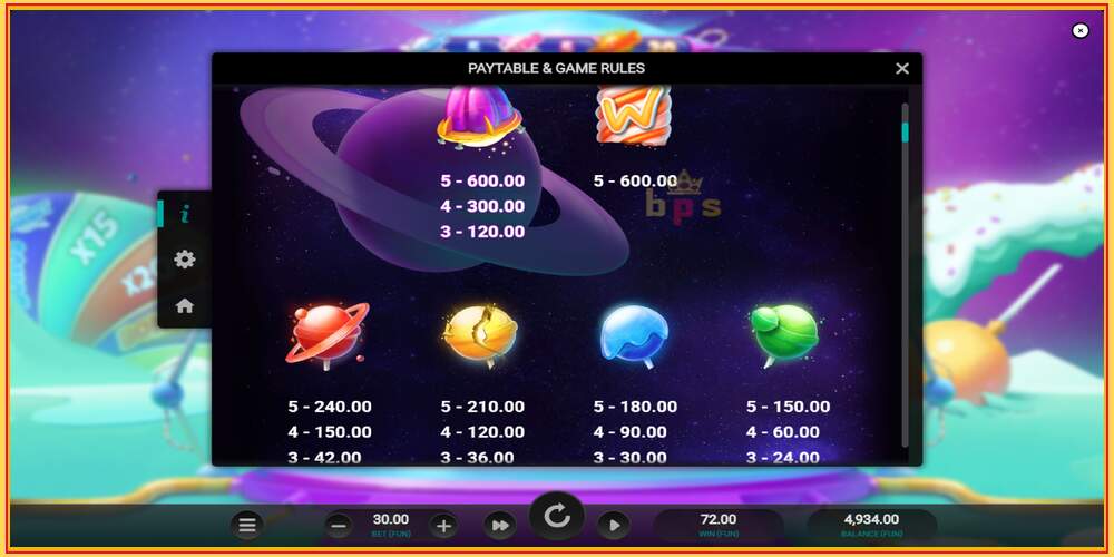 Slot permainan Galactic Wilds