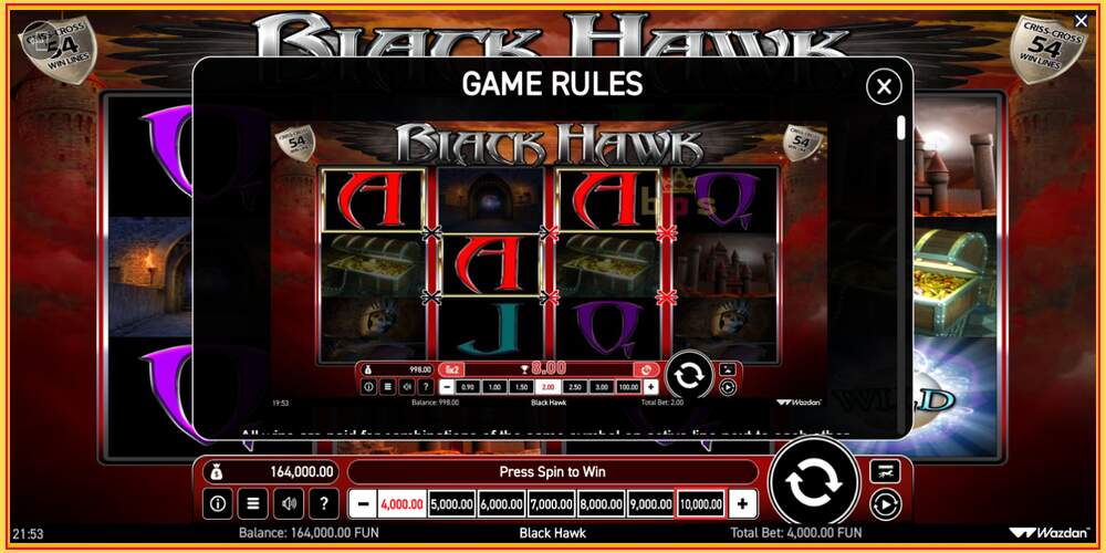 Игровой слот Black Hawk