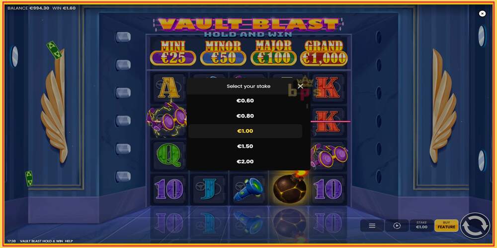 Ковокии бозӣ Vault Blast Hold and Win