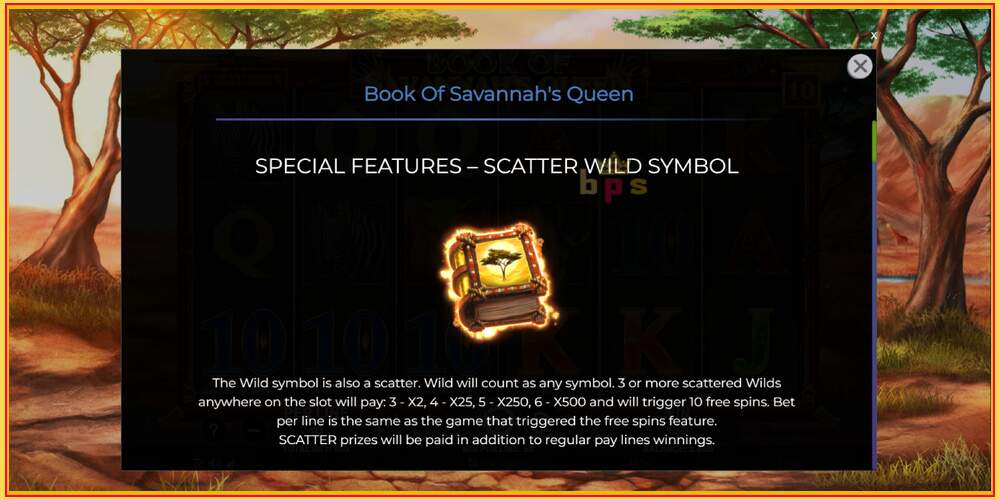 Mängupesa Book of Savannahs Queen