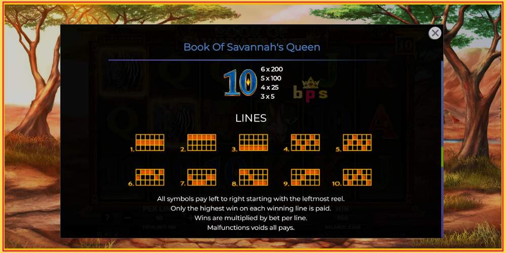 Mängupesa Book of Savannahs Queen