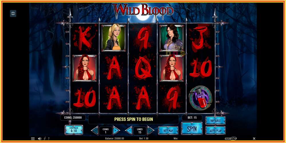 Spēles slots Wild Blood