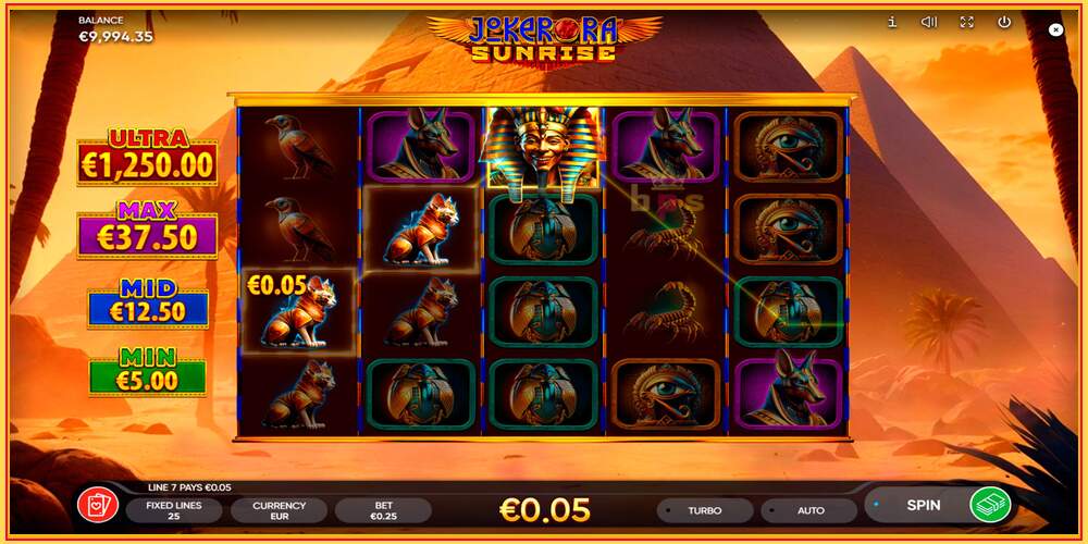 Spil slot Joker Ra: Sunrise