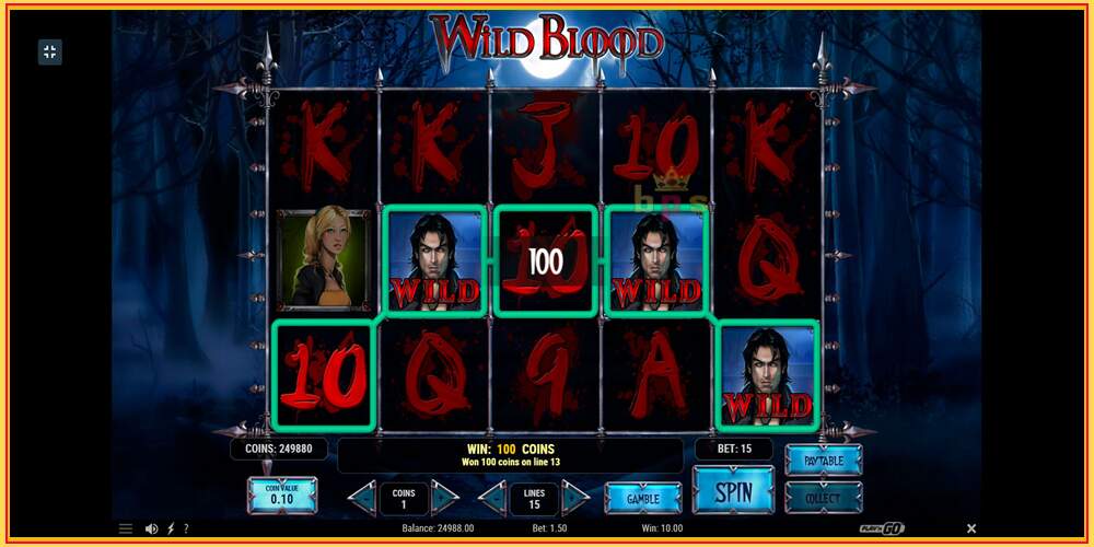 Spēles slots Wild Blood