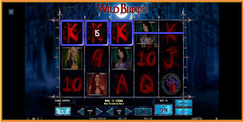 Spēles slots Wild Blood