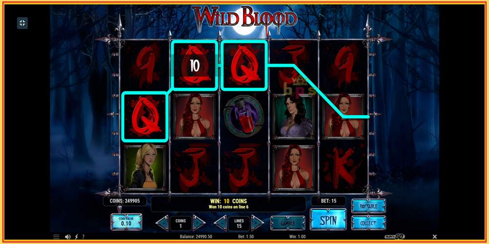 Spēles slots Wild Blood