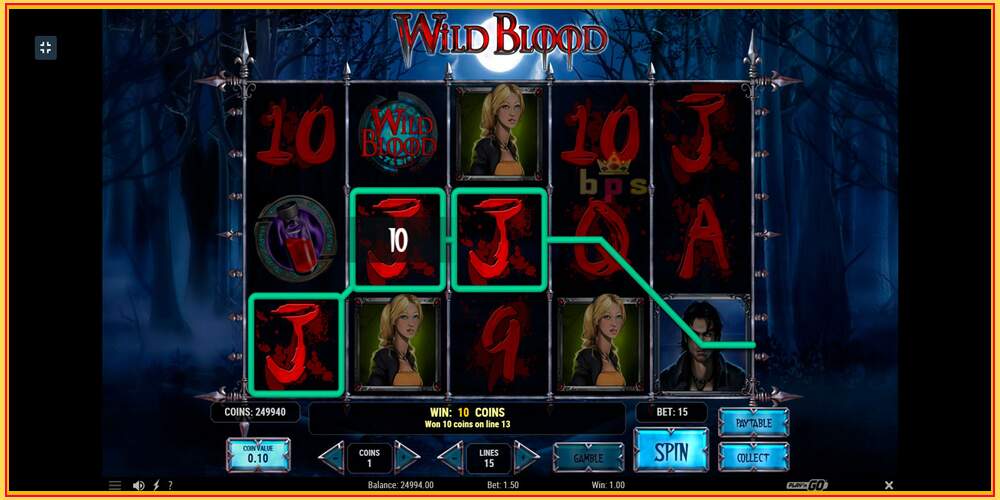 Spēles slots Wild Blood