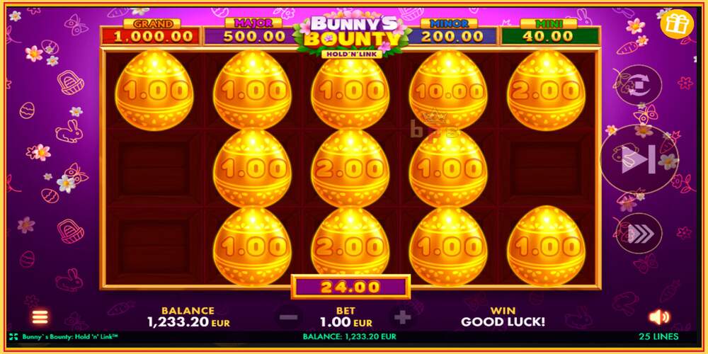 Слот за игра Bunnys Bounty: Hold N Link