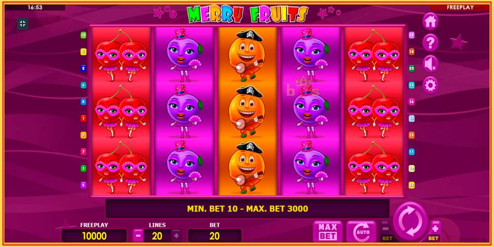 Игровой слот Merry Fruits