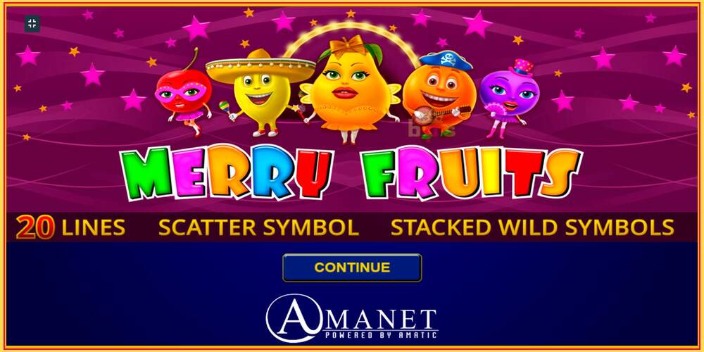 Игровой слот Merry Fruits