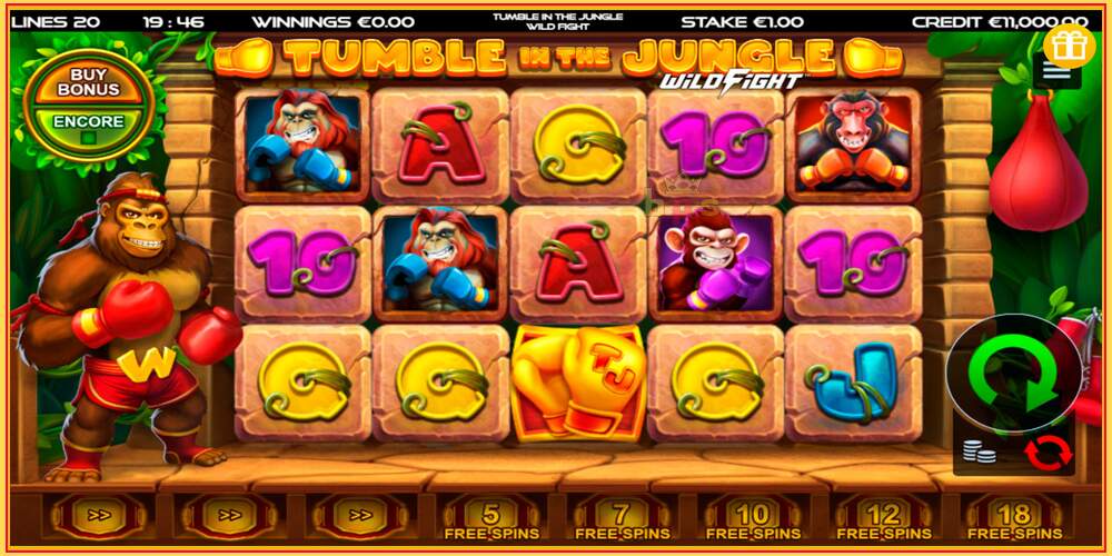 ゲームスロット Tumble in the Jungle Wild Fight