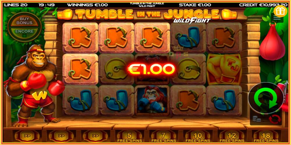 Slot de jogo Tumble in the Jungle Wild Fight