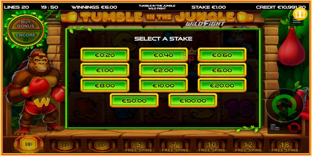 Slot de jogo Tumble in the Jungle Wild Fight