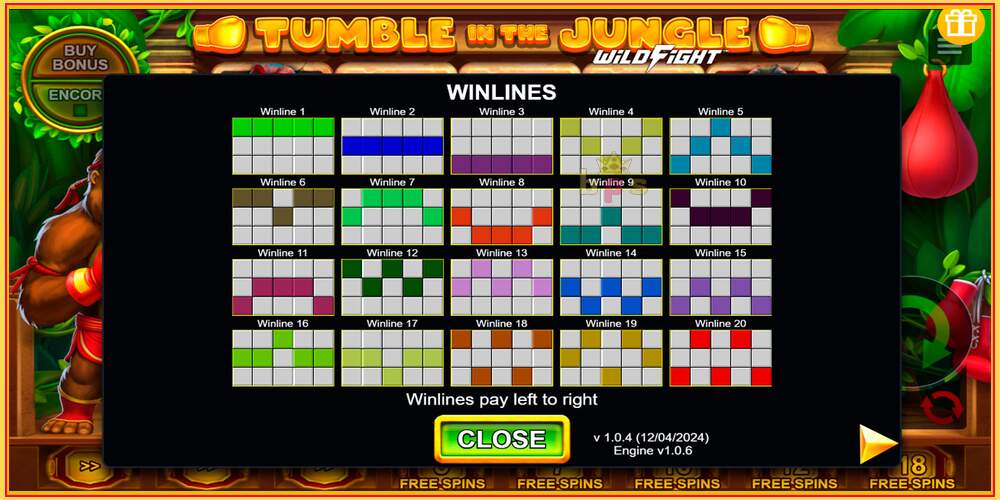 Slot de jogo Tumble in the Jungle Wild Fight