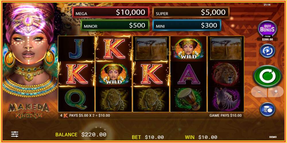 Slot di gioco Makeda Epic Kingdom