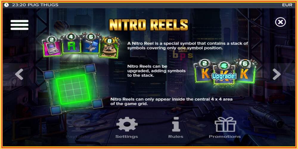 Слот за игра Pug Thugs of Nitropolis