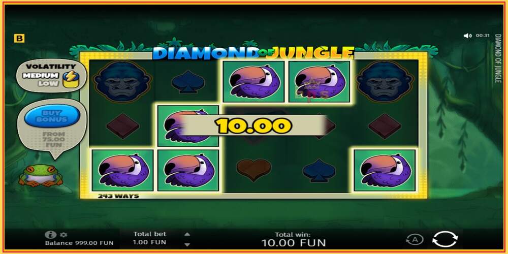 Ranura de joc Diamond of Jungle