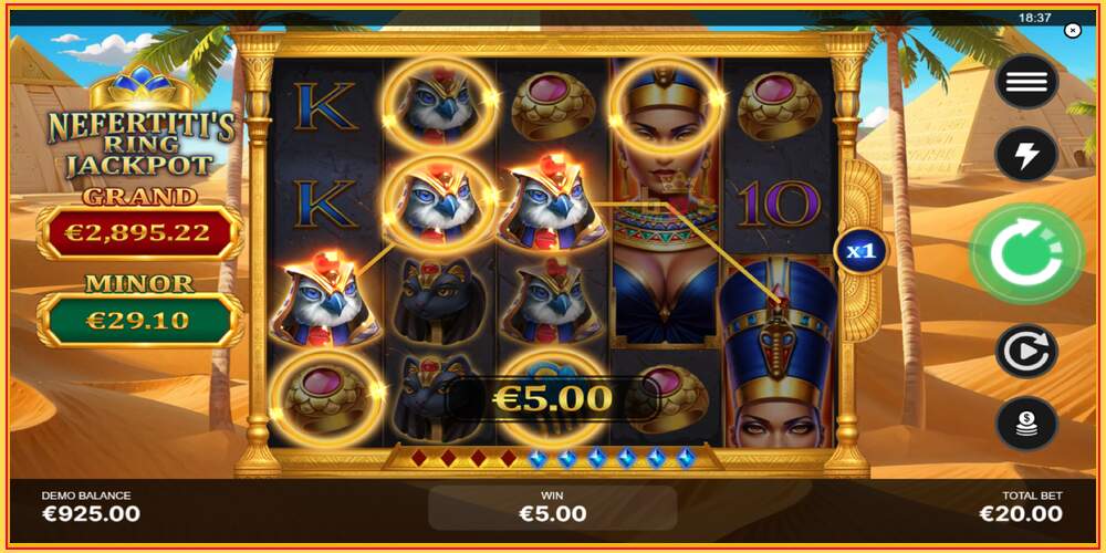 Oyun yuvası Nefertitis Ring Jackpot