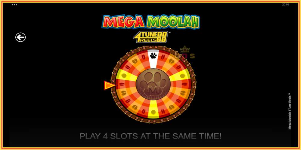 Játék slot Mega Moolah 4Tune Reels