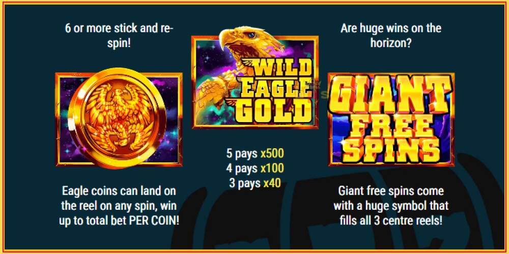 Slot permainan Wild Eagle Gold