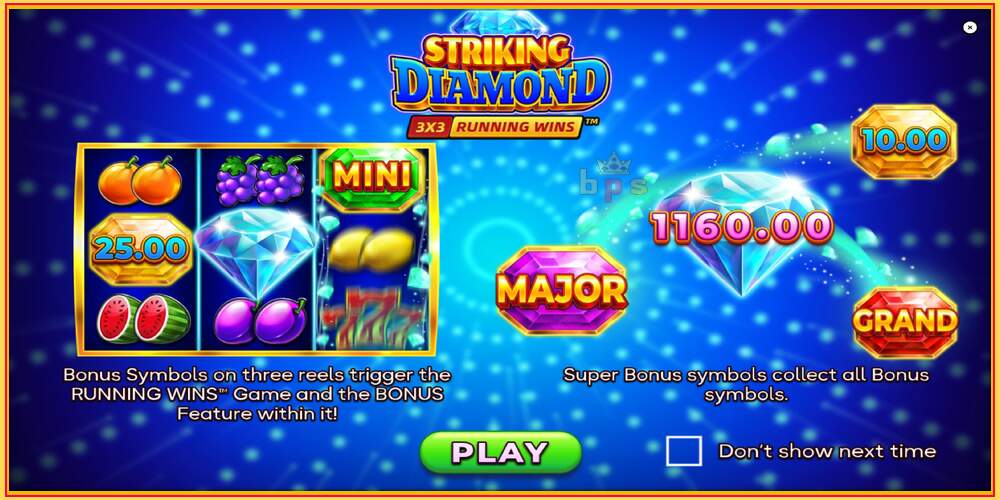 เกมสล็อต Striking Diamond