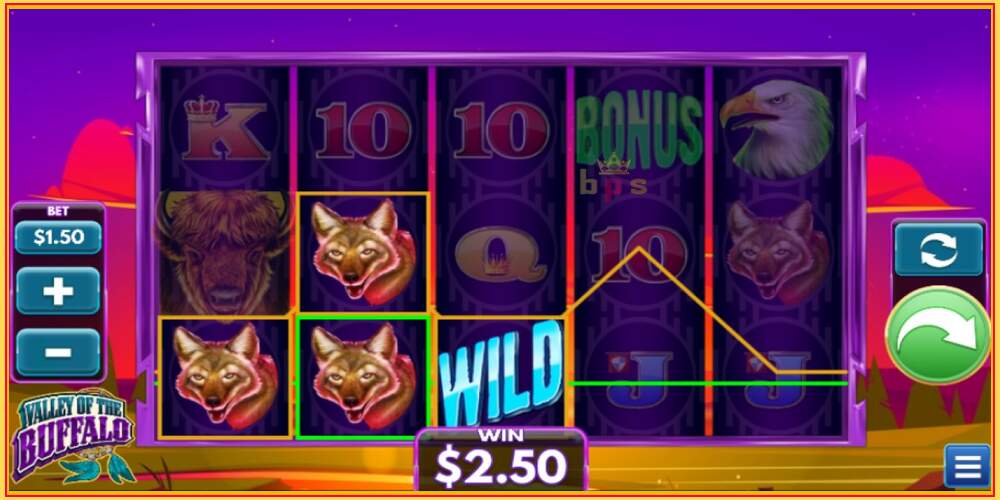 Slot de jogo Valley of the Buffalo