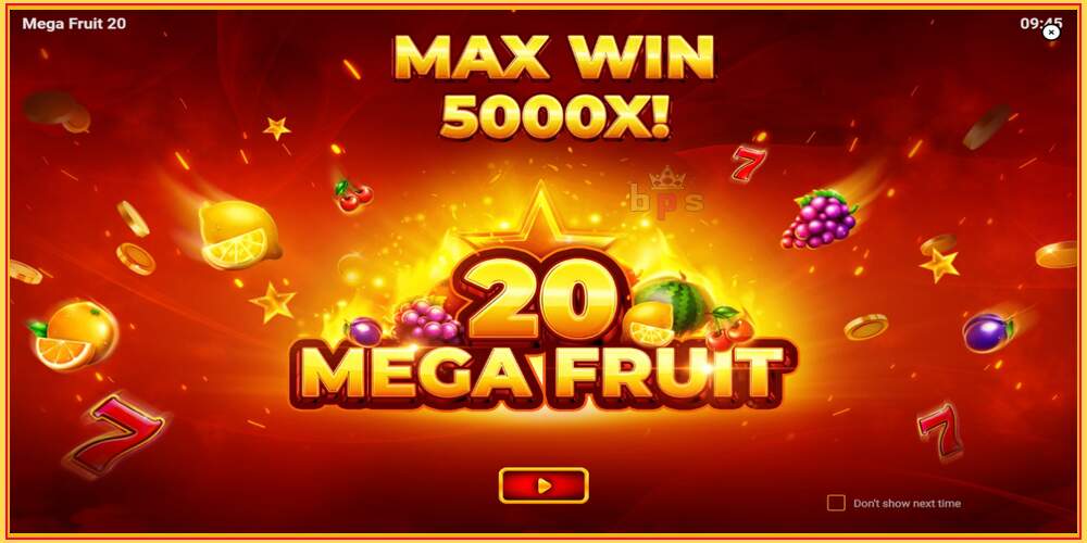 ක්‍රීඩා තව් Mega Fruit 20