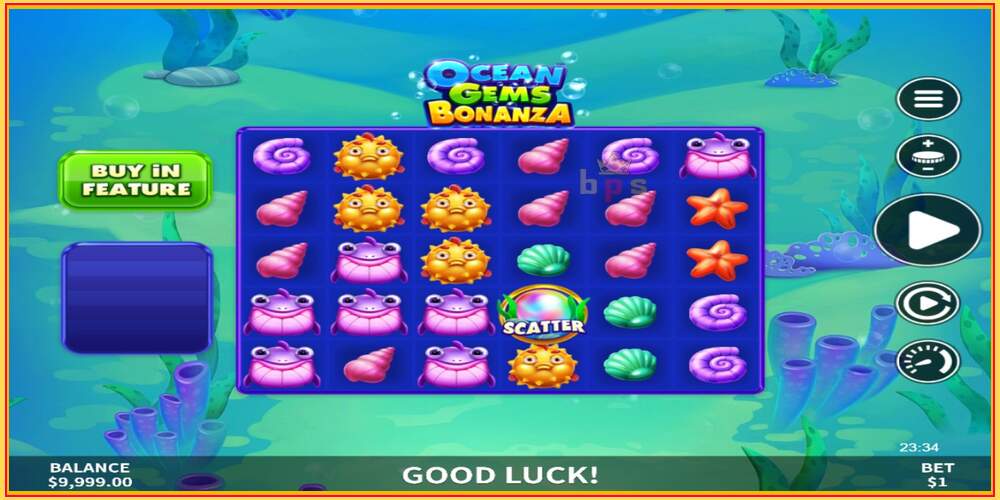 រន្ធហ្គេម Ocean Gems Bonanza