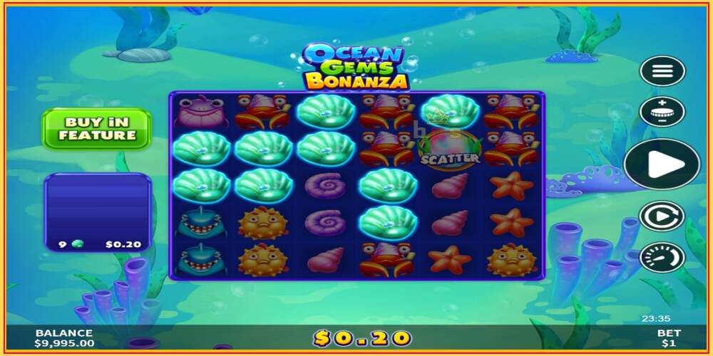 រន្ធហ្គេម Ocean Gems Bonanza