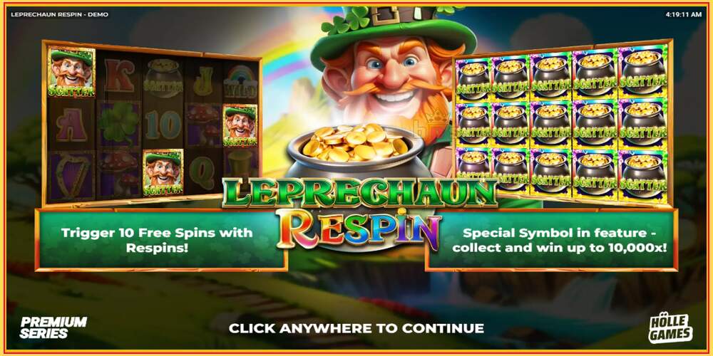 游戏老虎机 Leprechaun Respin