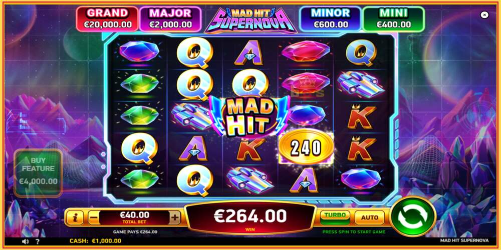 Slot permainan Mad Hit Supernova