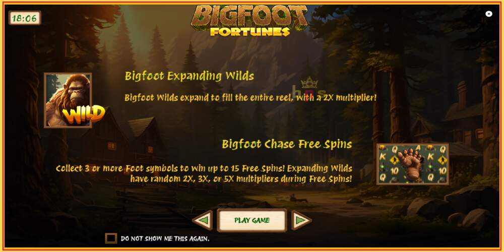 თამაშის სლოტი Bigfoot Fortunes