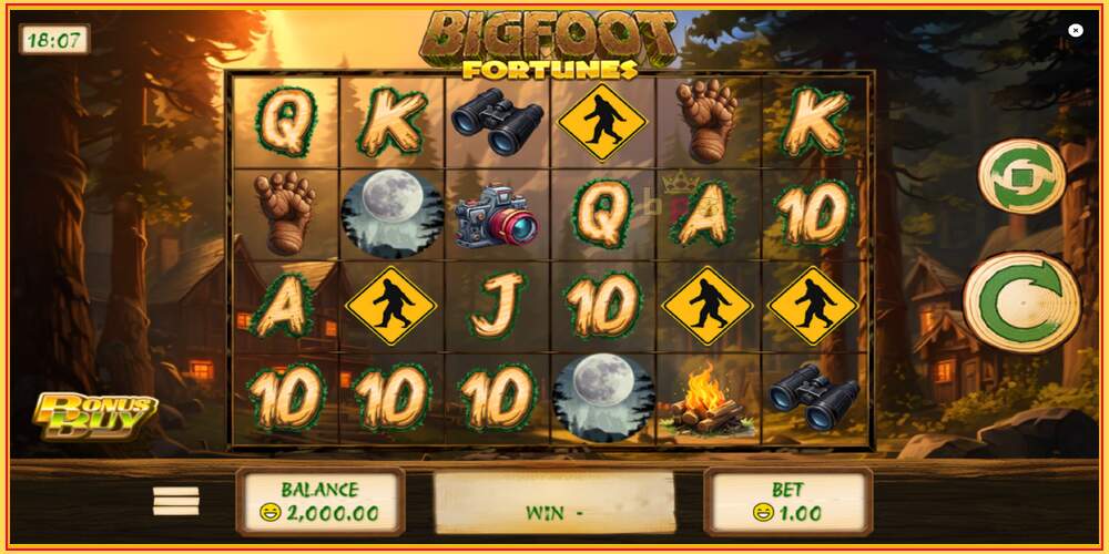 Utor za igru Bigfoot Fortunes