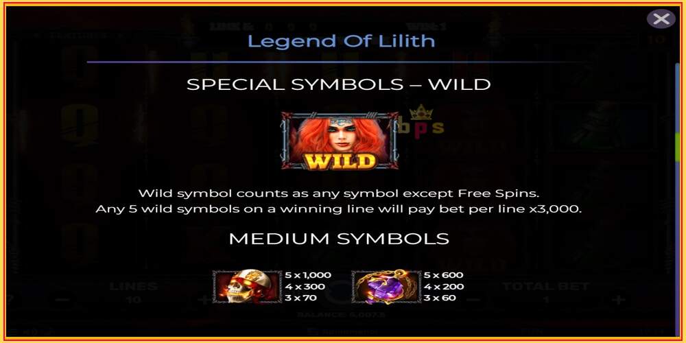 游戏老虎机 Legend of Lilith