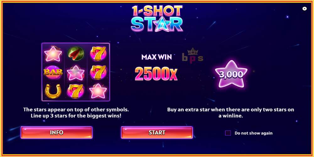 Slot permainan 1-Shot Star