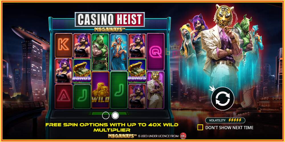 Slot de joc Casino Heist Megaways