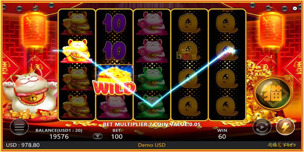 Slot di gioco Lucky Cat