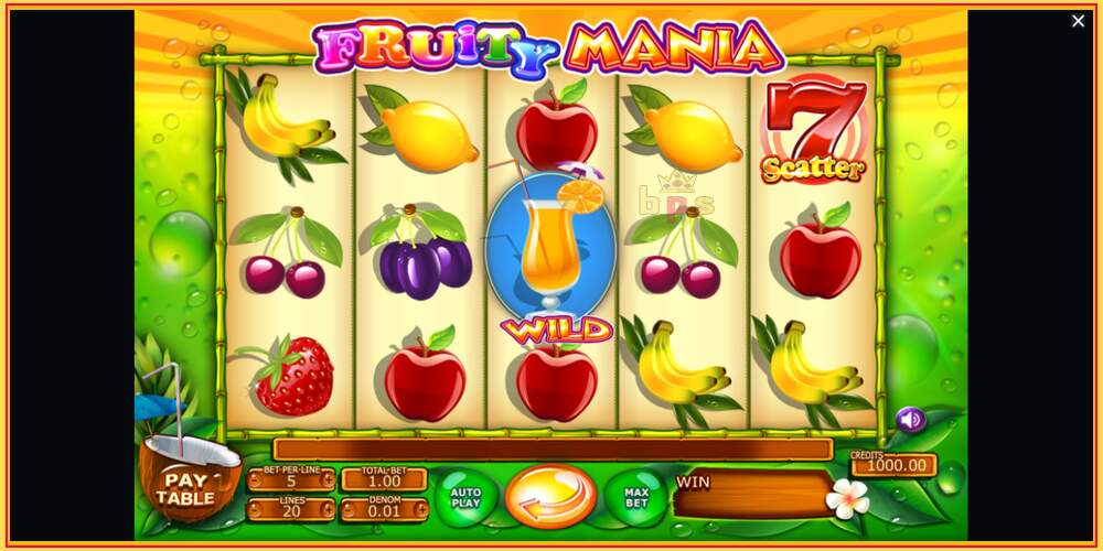 Игровой слот Fruity Mania