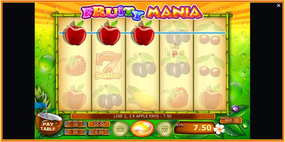 Игровой слот Fruity Mania