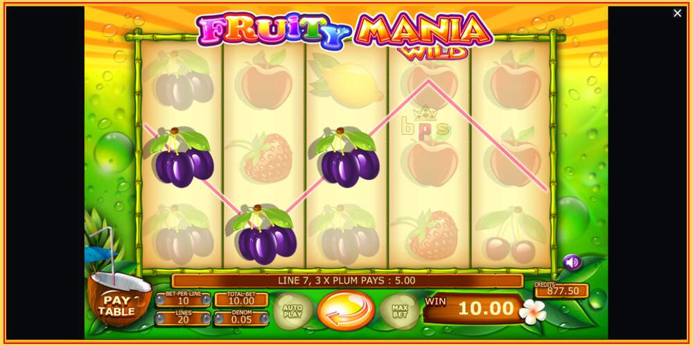 Игровой слот Fruity Mania