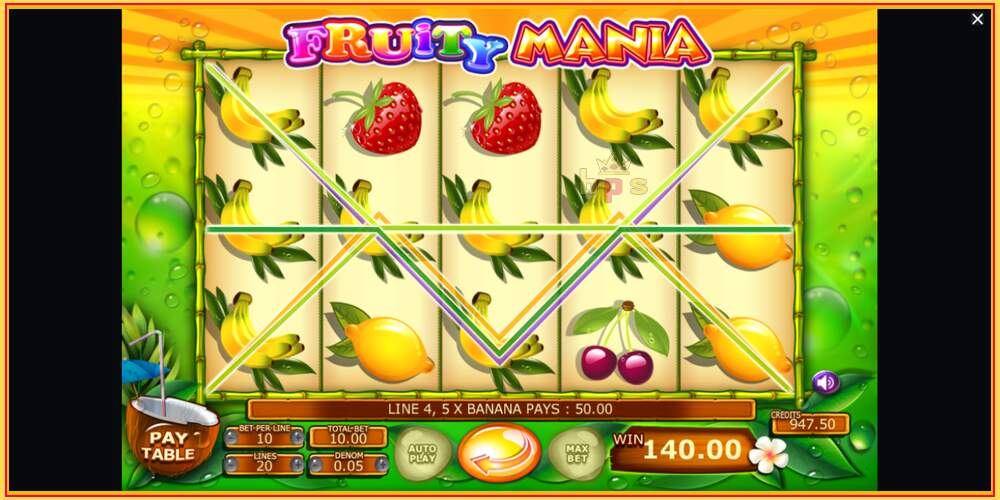 Игровой слот Fruity Mania