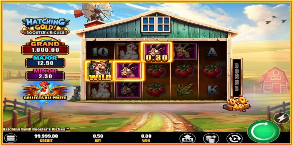 თამაშის სლოტი Hatching Gold! Roosters Riches