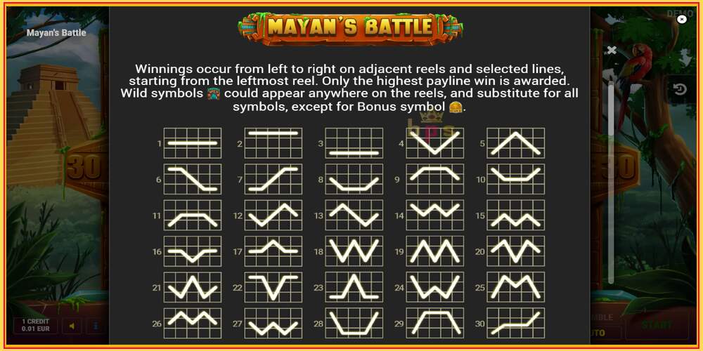 Slot de joc Mayans Battle