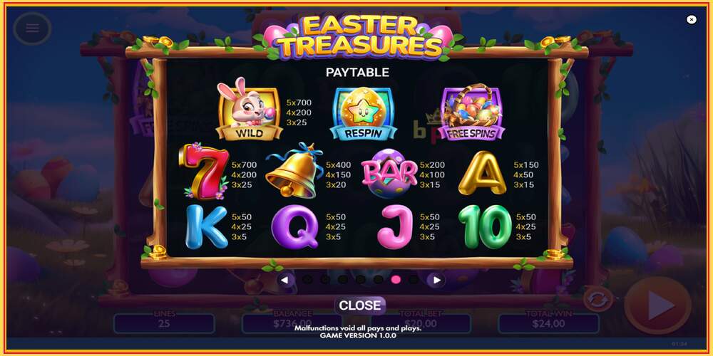 Игровой слот Easter Treasures